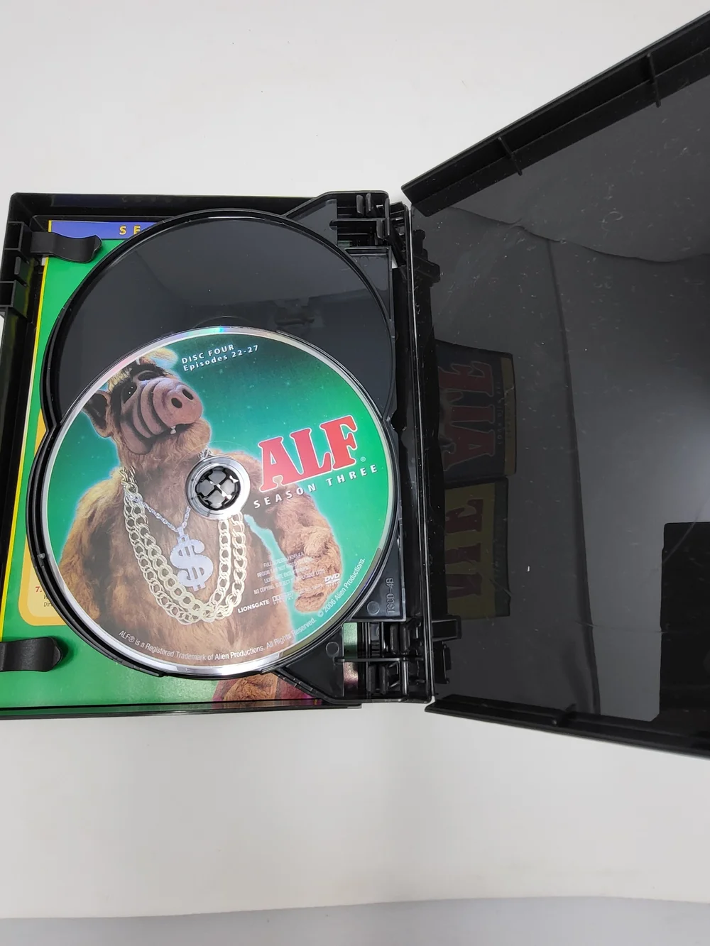 ALF DVD Box Set Seasons 1-4 - Colorful Spines (Blue, Yellow, Green, Purple)